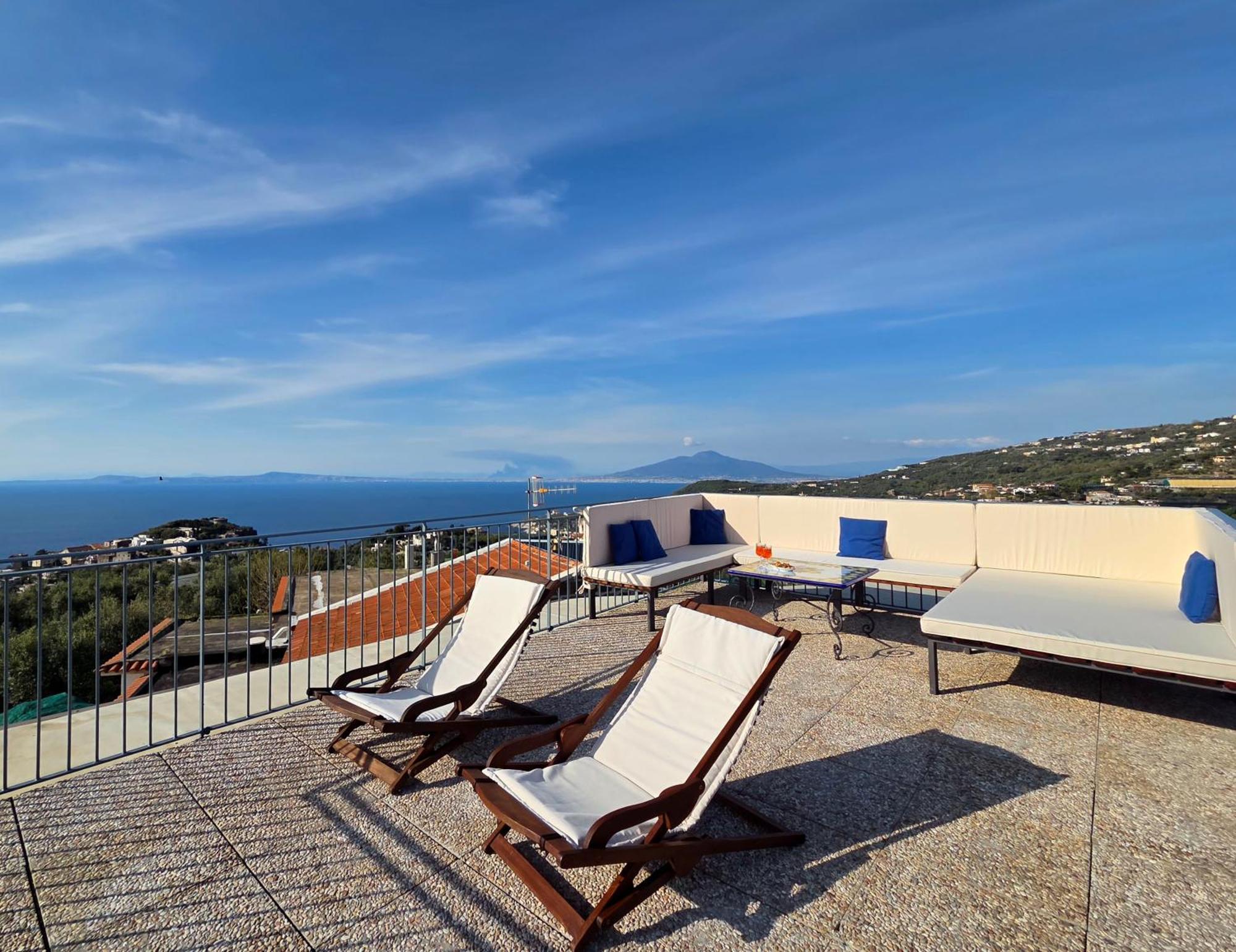 فيلا Sun & Relax, Relaxing Location With Seaview ماسّا لوبْرينسِ المظهر الخارجي الصورة